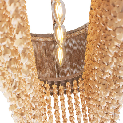 16'' Naturale 7 Light Jute Linear Pendant