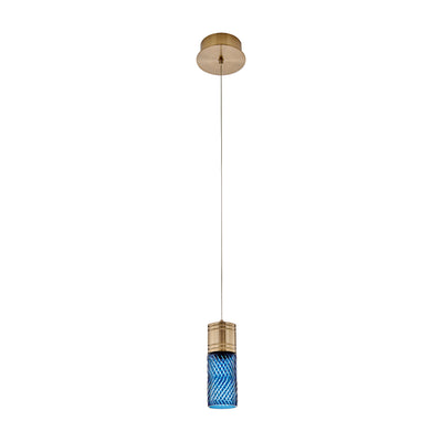 8.5'' Kiriko 1 Light Winter Brass Pendant