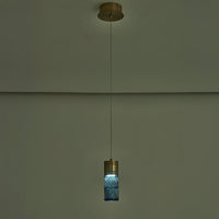 8.5'' Kiriko 1 Light Winter Brass Pendant
