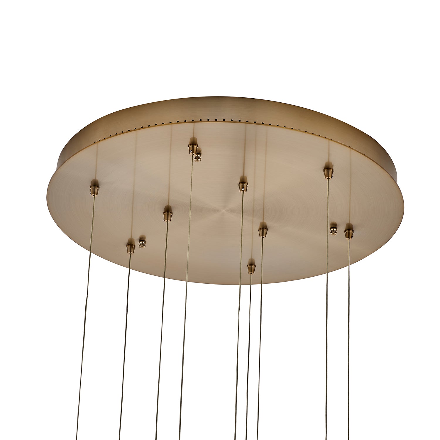 8.5'' Kiriko 9 Light Winter Brass Chandelier