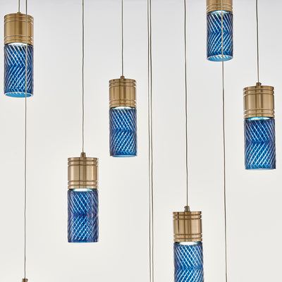 8.5'' Kiriko 12 Light Winter Brass Chandelier