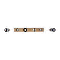 8.5'' Kiriko 6 Light Winter Brass Linear Pendant