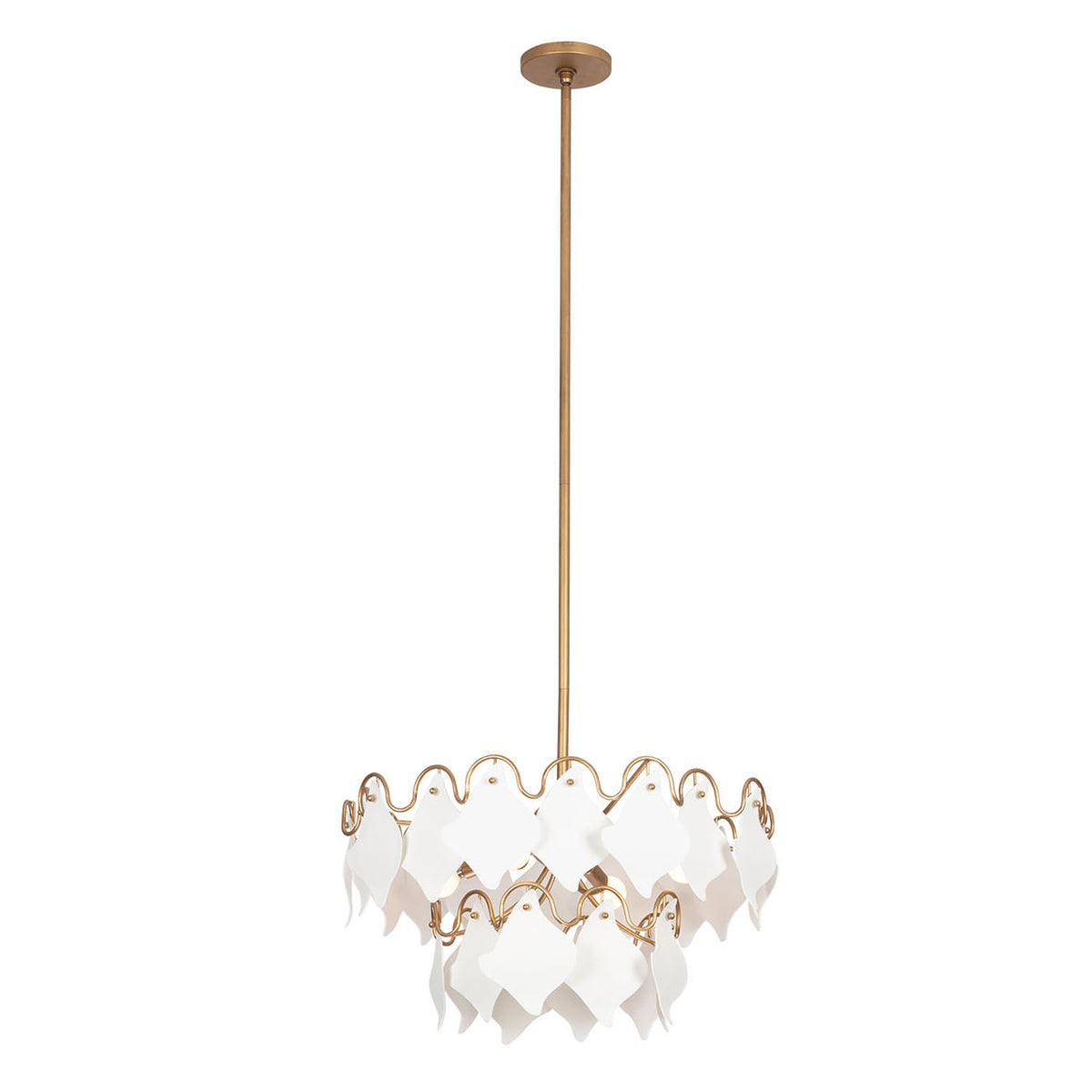 22'' Manta 4 Light Modern Gold Pendant