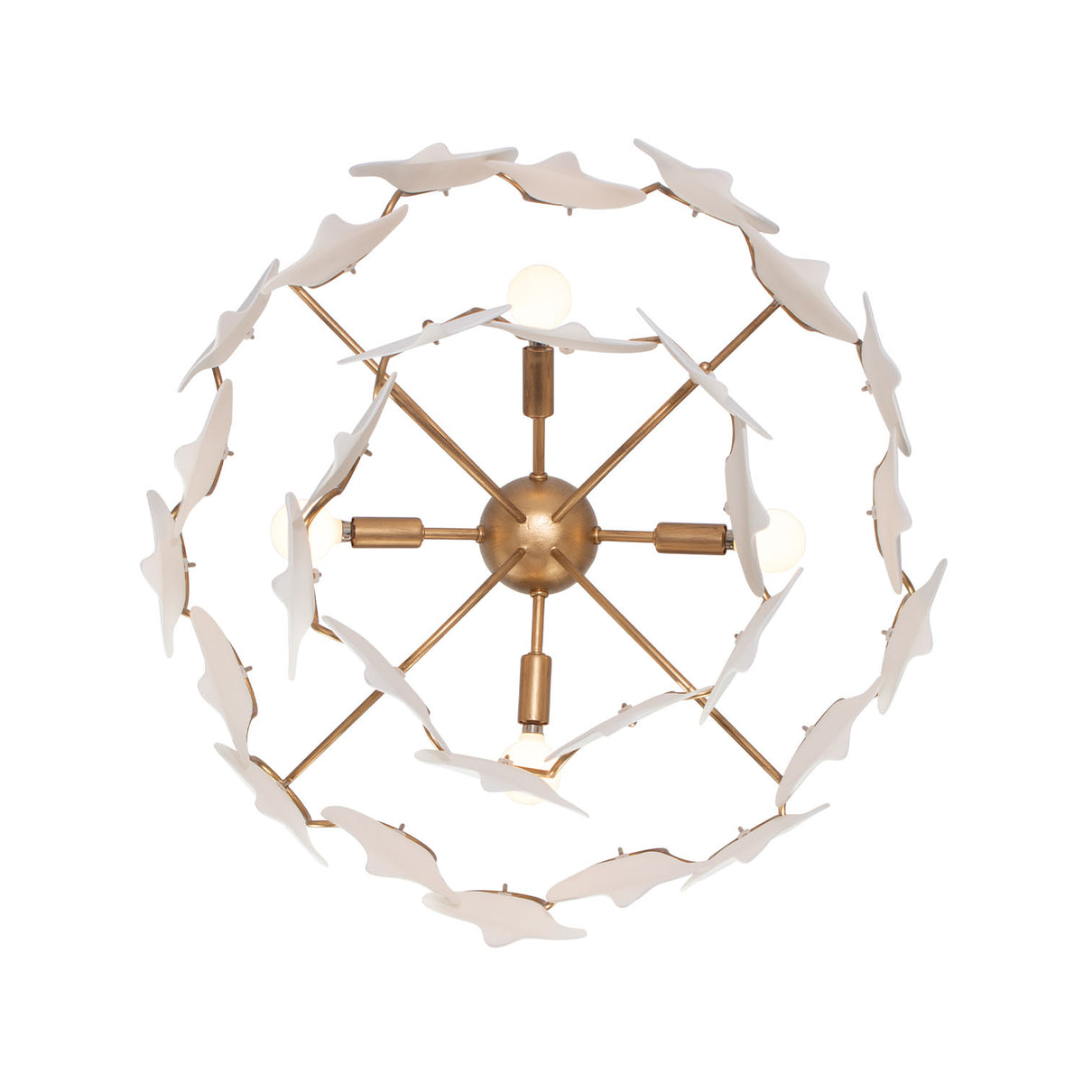 22'' Manta 4 Light Modern Gold Pendant