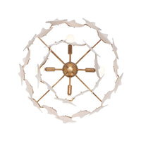 22'' Manta 4 Light Modern Gold Pendant