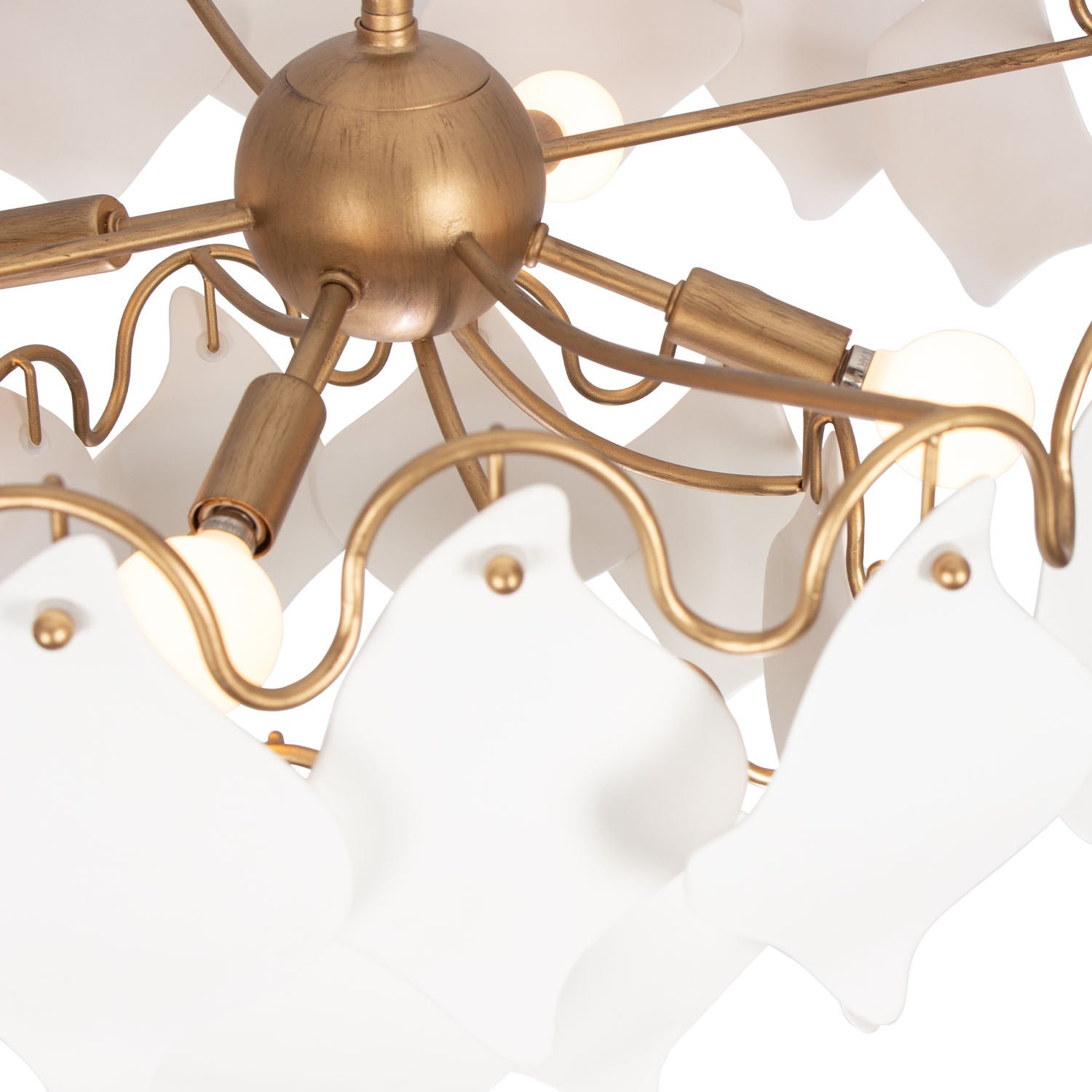 22'' Manta 4 Light Modern Gold Pendant