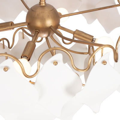 22'' Manta 4 Light Modern Gold Pendant
