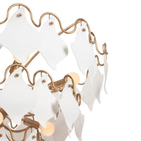 19.5'' Manta 10 Light Modern Gold Tiered Chandelier