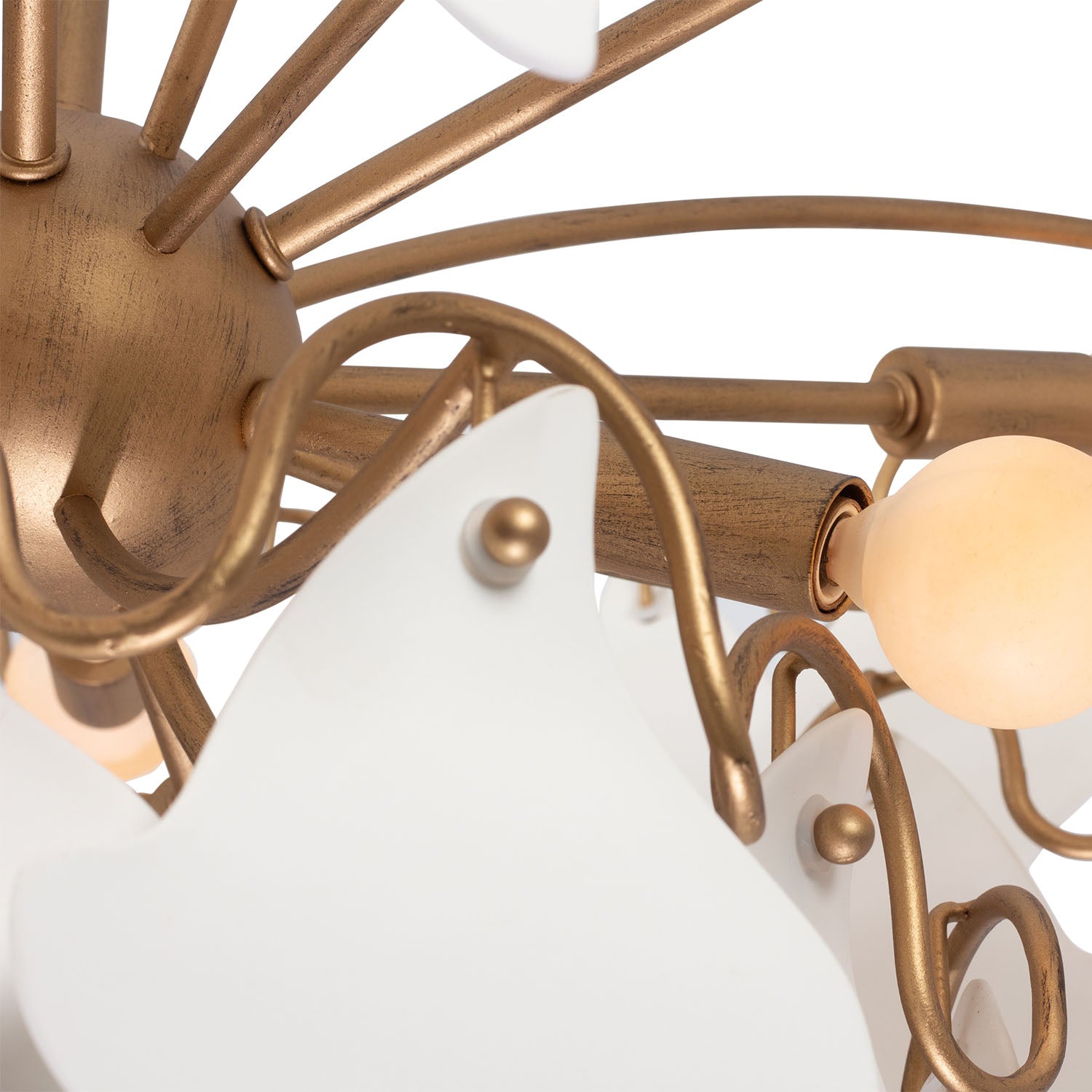 19.5'' Manta 10 Light Modern Gold Tiered Chandelier