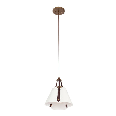 12'' Embrace 1 Light Pearlized Antique Brass Pendant