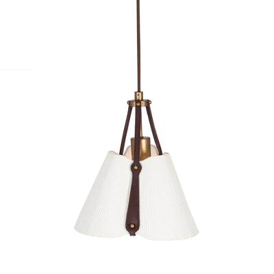 12'' Embrace 1 Light Pearlized Antique Brass Pendant
