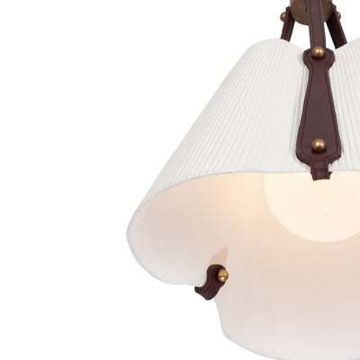 12'' Embrace 1 Light Pearlized Antique Brass Pendant