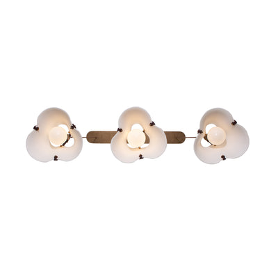 12'' Embrace 3 Light Pearlized Antique Brass Linear Pendant
