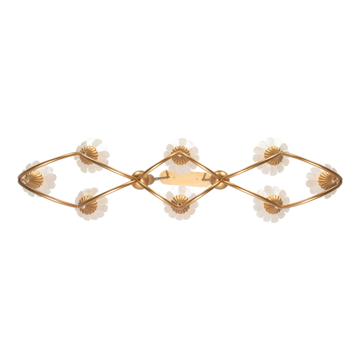 12'' Flora 8 Light Modern Gold Linear Pendant