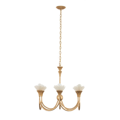 22'' Flora 6 Light Modern Gold Chandelier