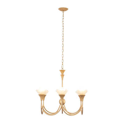 22'' Flora 6 Light Modern Gold Chandelier