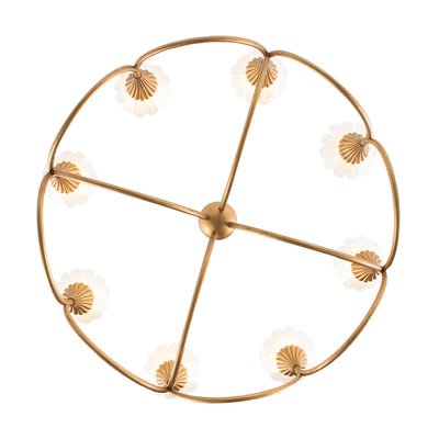 23.75'' Flora 8 Light Modern Gold Chandelier