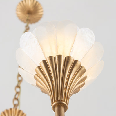 23.75'' Flora 8 Light Modern Gold Chandelier