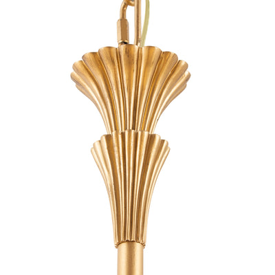23.75'' Flora 8 Light Modern Gold Chandelier