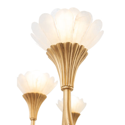 23.75'' Flora 8 Light Modern Gold Chandelier