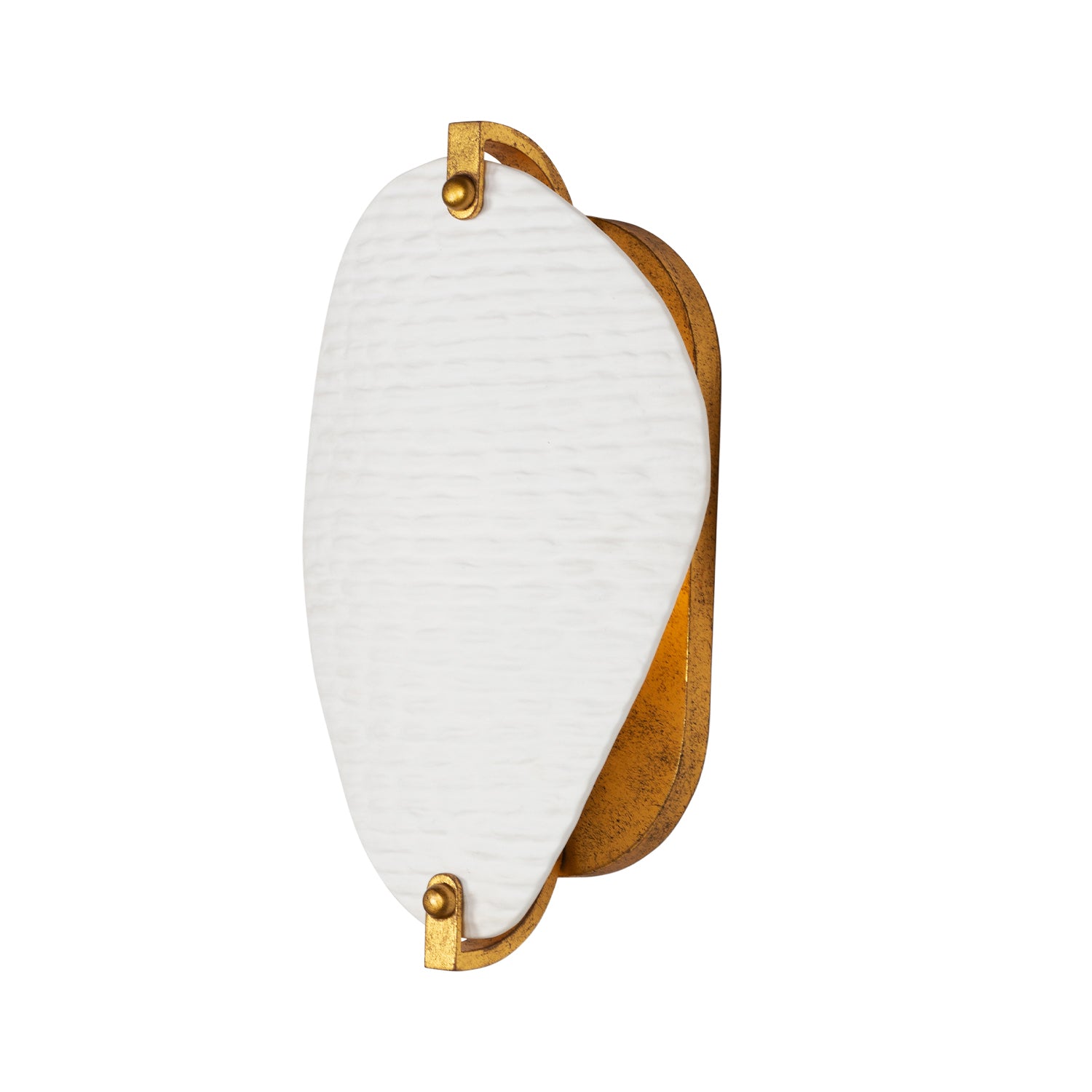 10'' Aliform 1 Light Oxidized Gold Leaf Wall Sconce
