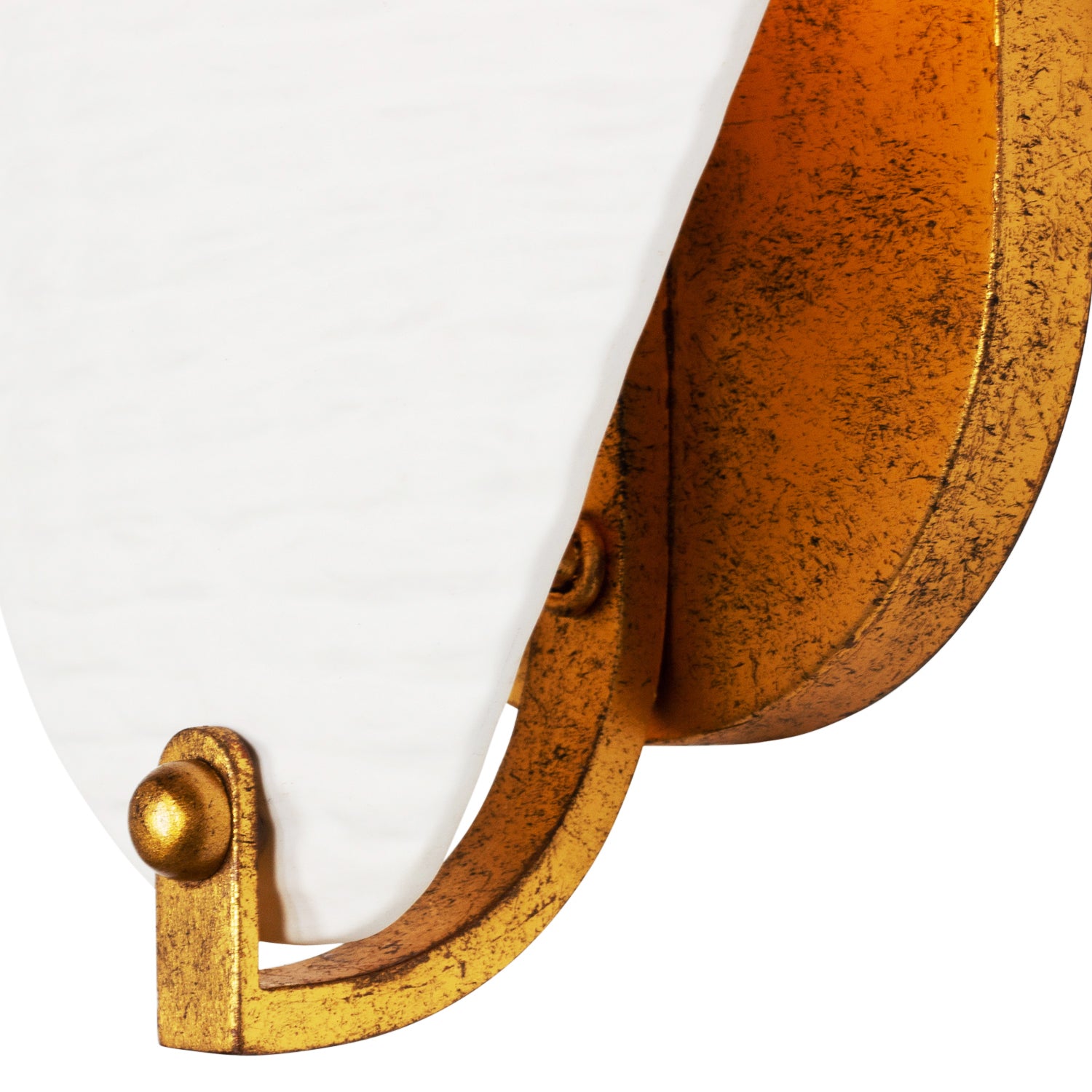10'' Aliform 1 Light Oxidized Gold Leaf Wall Sconce