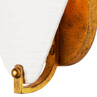 10'' Aliform 1 Light Oxidized Gold Leaf Wall Sconce