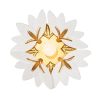 12'' Bloom 1 Light Oxidized Gold Leaf Wall Sconce