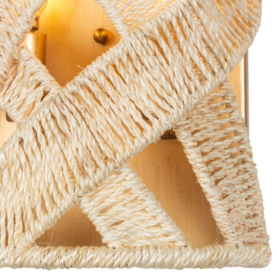 8'' Soga 2 Light Modern Gold And White Wall Sconce