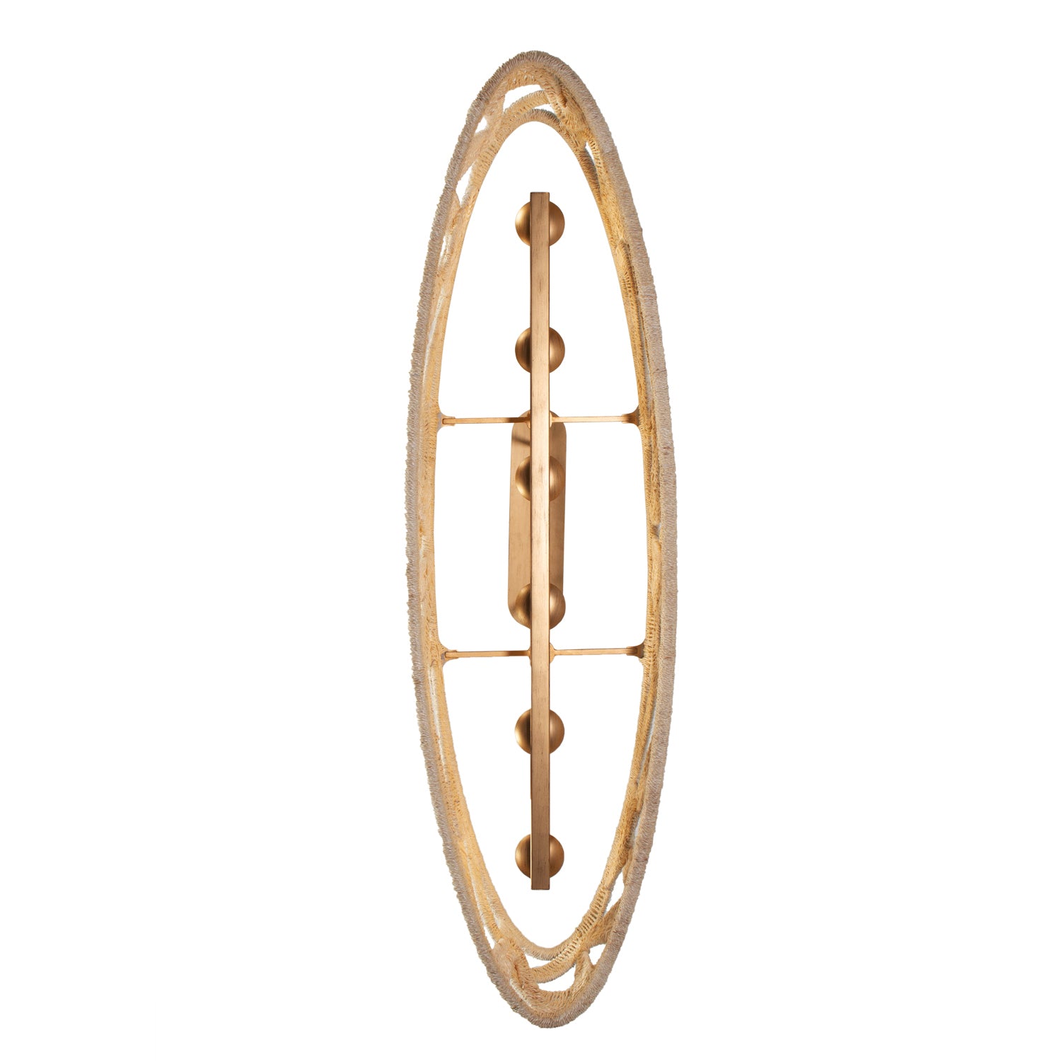 10'' Soga 6 Light Modern Gold And White Linear Pendant