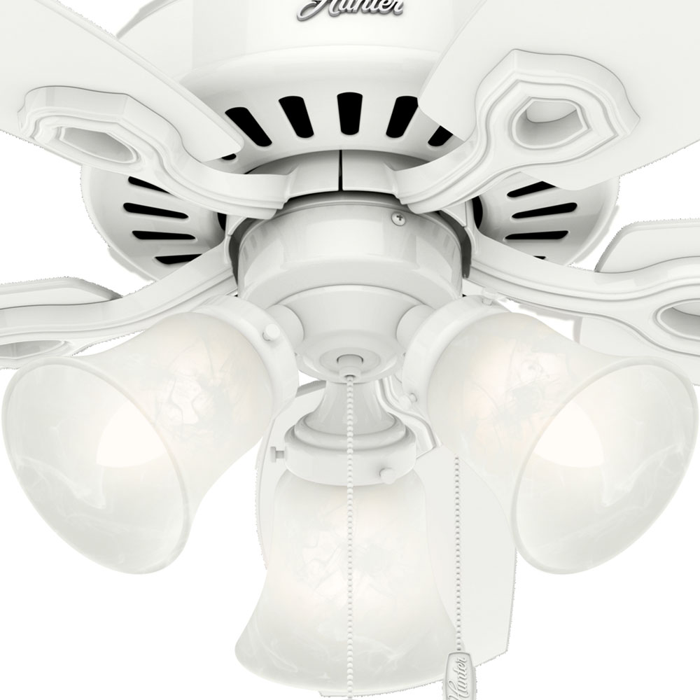 42 inch Builder Snow White Ceiling Fan with LED Light Kit