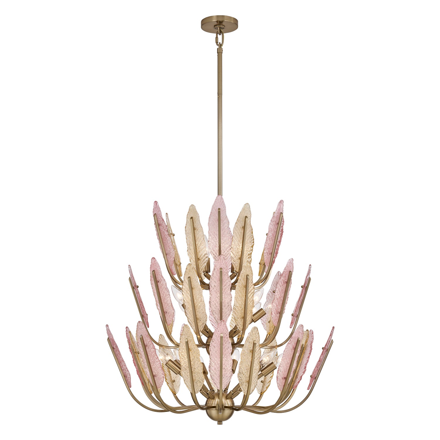 30'' Autumna 22 Light Brushed Champagne Gold Chandelier