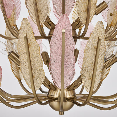 30'' Autumna 22 Light Brushed Champagne Gold Chandelier