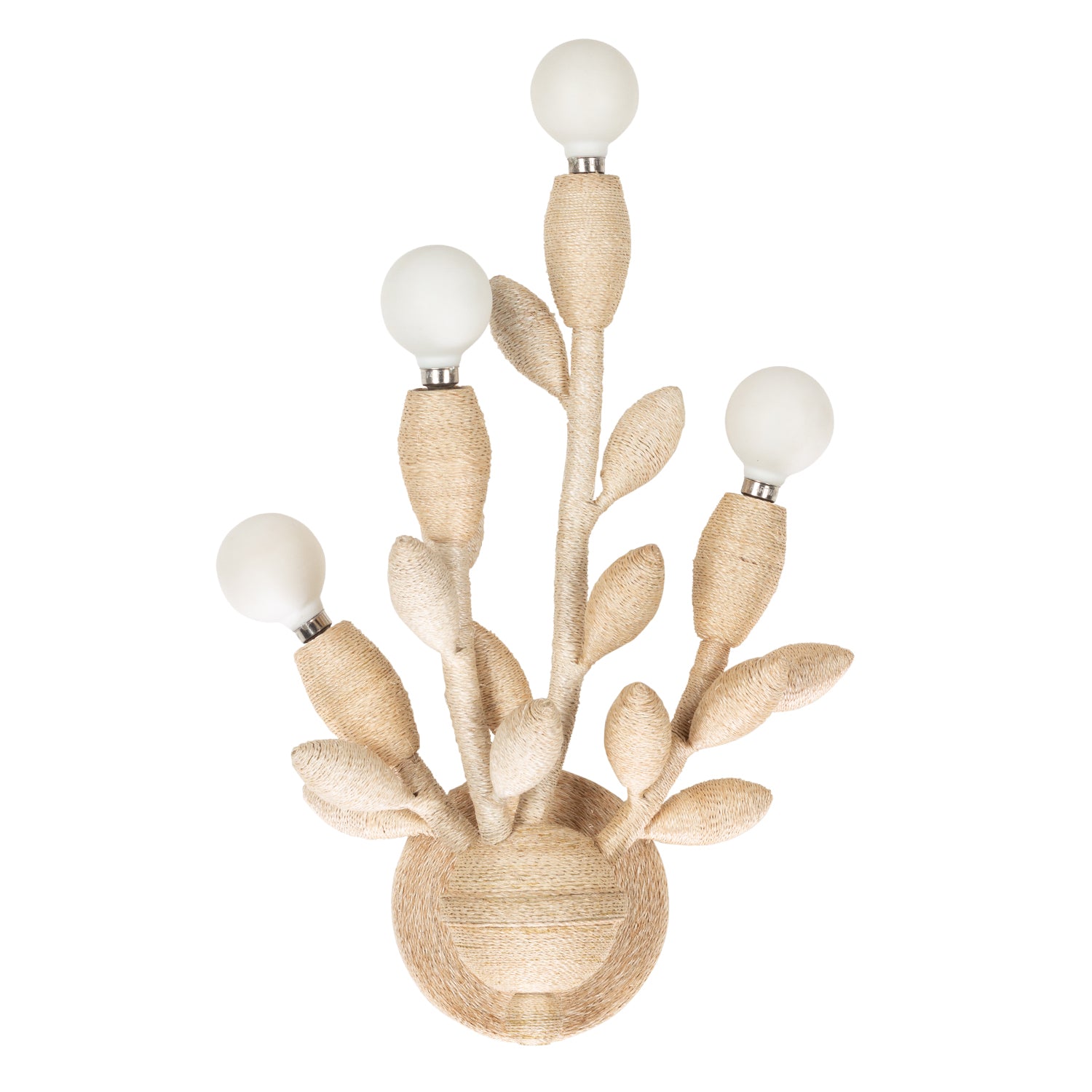 10'' Branche 4 Light Warm Ivory Wall Sconce