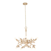 24'' Branche 12 Light Warm Ivory Chandelier