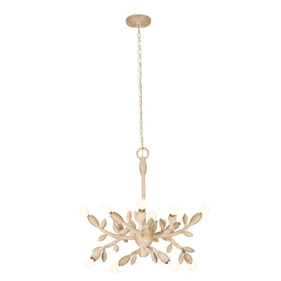 24'' Branche 12 Light Warm Ivory Chandelier