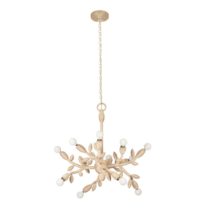 24'' Branche 12 Light Warm Ivory Chandelier