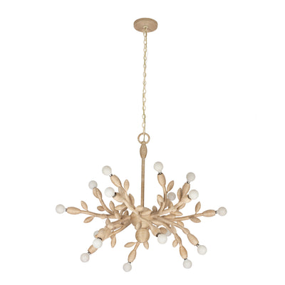29'' Branche 18 Light Warm Ivory Chandelier