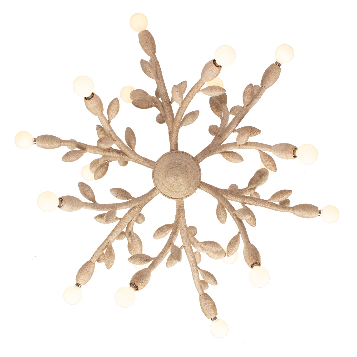 29'' Branche 18 Light Warm Ivory Chandelier