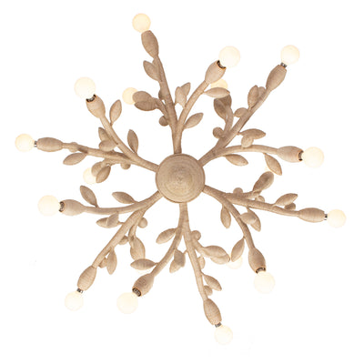 29'' Branche 18 Light Warm Ivory Chandelier