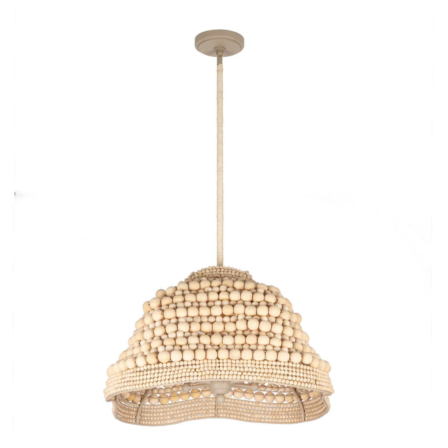 14.5'' Coaxial 6 Light Jute Pendant