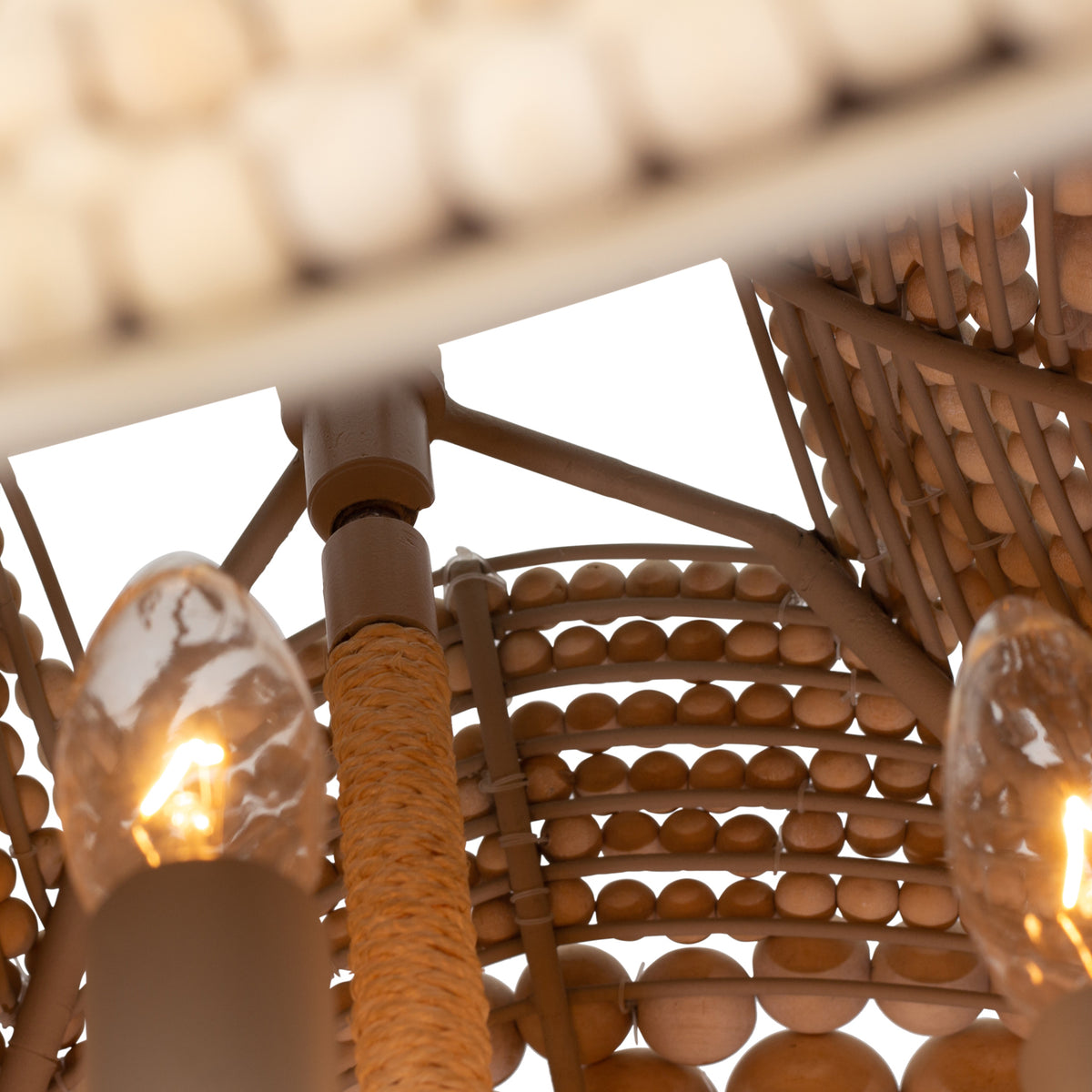 14.5'' Coaxial 6 Light Jute Pendant