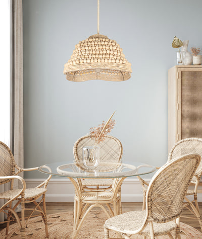 14.5'' Coaxial 6 Light Jute Pendant