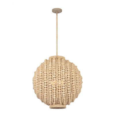 27'' Coaxial 6 Light Jute Pendant