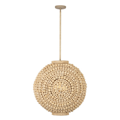 27'' Coaxial 6 Light Jute Pendant