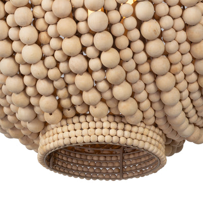 27'' Coaxial 6 Light Jute Pendant