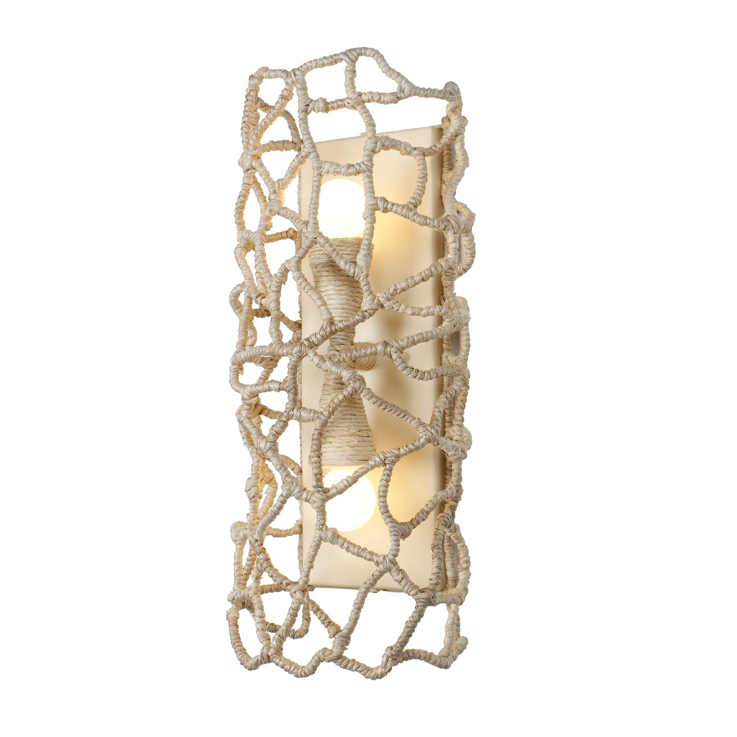 8'' Reef 2 Light Warm Ivory Wall Sconce