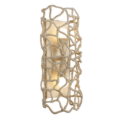 8'' Reef 2 Light Warm Ivory Wall Sconce