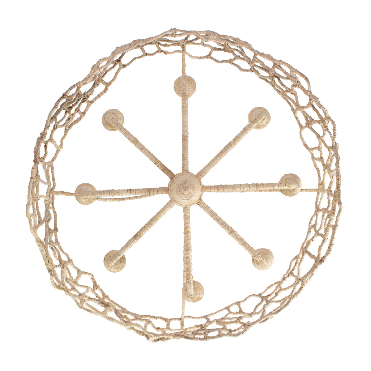 21'' Reef 8 Light Warm Ivory Chandelier