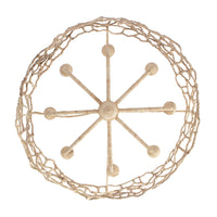 21'' Reef 8 Light Warm Ivory Chandelier